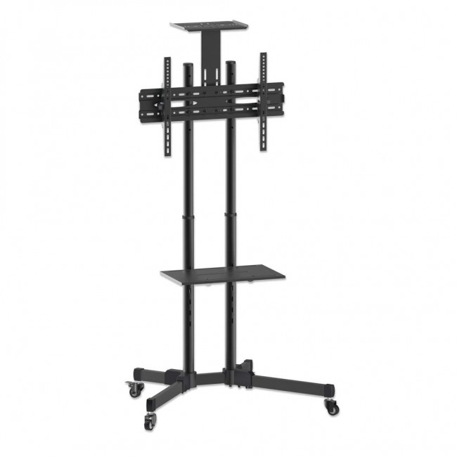 Manhattan TV & Monitor Mount, Trolley Stand, 1 screen, Screen Sizes: 37-65