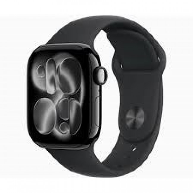 Apple Watch Series 11 GPS + Cellular 46mm Gold Titanium Case with Light Blush Sport Band - M/L