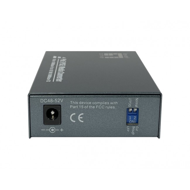 LevelOne RJ45 to SC Gigabit Media Converter, PoE PSE, Multi-Mode Fiber, 0.5km
