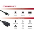Equip 133347 USB cable USB 3.2 Gen 1 (3.1 Gen 1) 10 m USB A Black