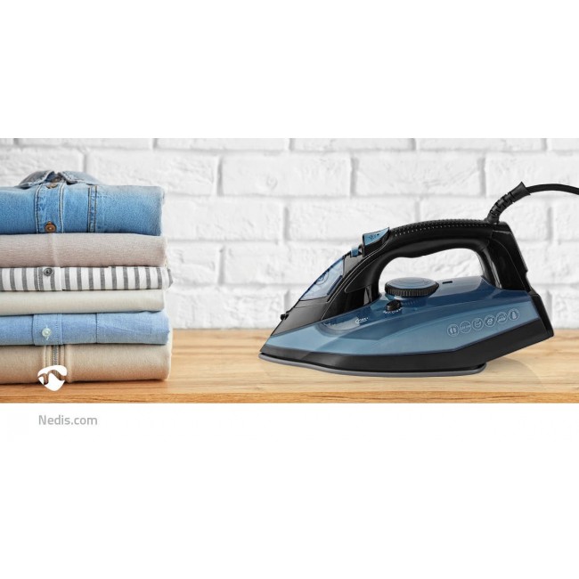 Nedis IRON2000 iron Dry iron Ceramic soleplate 2600 W Blue
