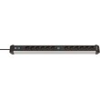 Power strip with switch Silver-Black Power strip with switch Silver-Black