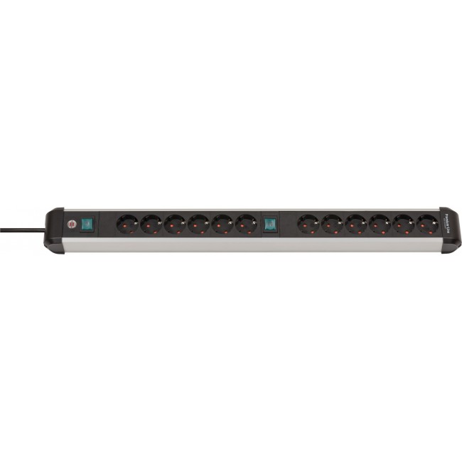 Power strip with switch Silver-Black Power strip with switch Silver-Black