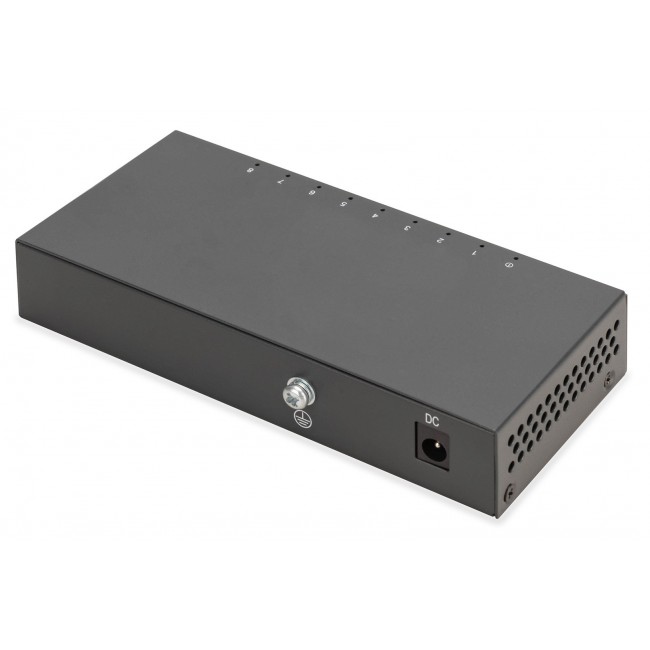 Digitus 8-port Gigabit switch, desktop, unmanaged, metal housing