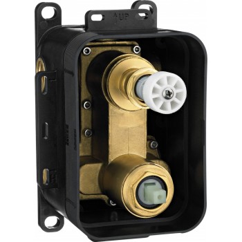 Flush-mounted mixer BOX with spray switch