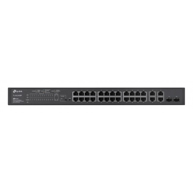 TP-LINK T1500-28PCT Managed L2 Fast Ethernet (10/100) Power over Ethernet (PoE) 1U Black