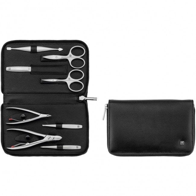 ZWILLING TWINOX Travel Set Black Leather Case, 8 Pieces