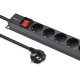 Qoltec Aluminum PDU for RACK | 16A | 16 x SCHUKO| Vertical | 1.8m