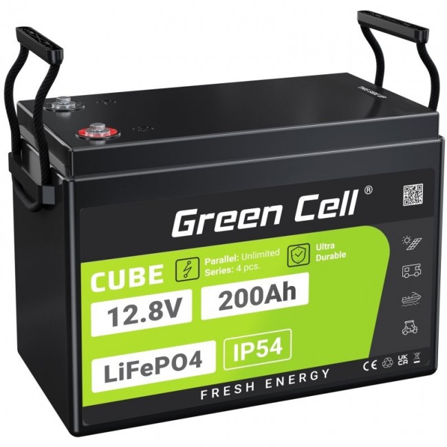 Green Cell LFPGC12V200AH UPS battery Lithium Iron Phosphate (LiFePO4) 12.8 V 200 Ah Green Cell LFPGC12V200AH UPS battery Lithium Iron Phosphate (LiFePO4) 12.8 V 200 Ah