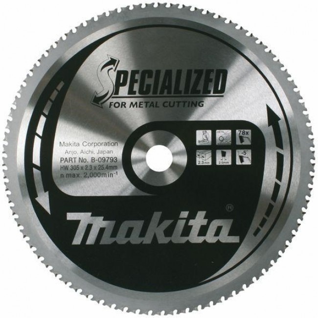 Saw blade Makita 305x25.4x78t thin sheet Saw blade Makita 305x25.4x78t thin sheet