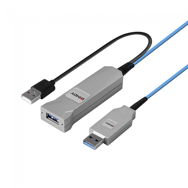Lindy 30m Fibre Optic USB 3.0 Cable Lindy 30m Fibre Optic USB 3.0 Cable