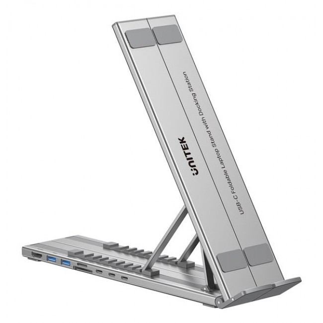 UNITEK D1137AGY01 laptop dock/port replicator Docking USB 3.2 Gen 1 (3.1 Gen 1) Type-C Silver