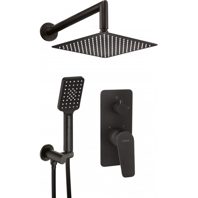 Concealed shower set