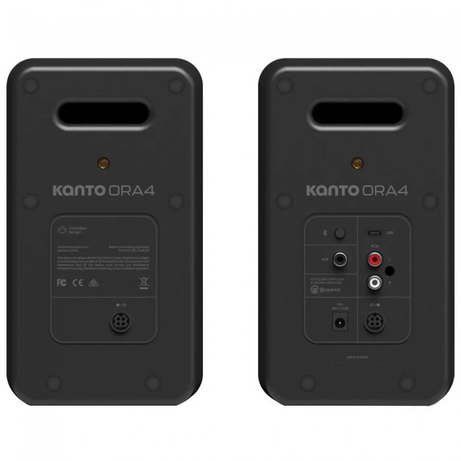 Kanto Audio ORA4 - a pair of 140W USB-C / Bluetooth reference speakers (black)