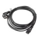 Lanberg CA-C13C-11CC-0100-BK power cable Black 10 m C13 coupler CEE7/7