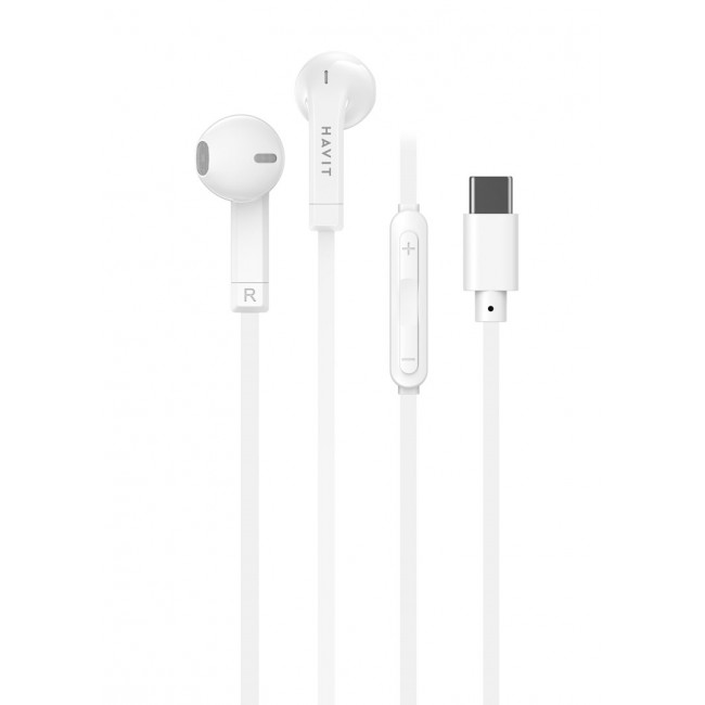 Havit E336C wired headphones White Havit E336C wired headphones White