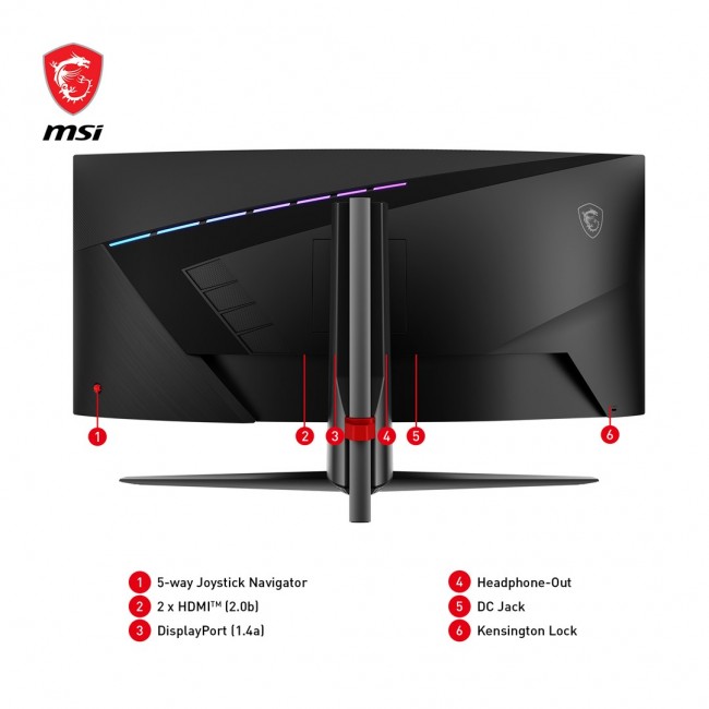 Curved gaming monitor MSI MAG 345CQRDE 34