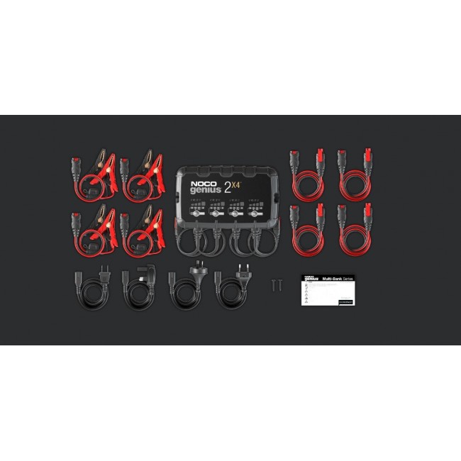 GENIUS2X4 8A 4-Bank Battery Charger GENIUS2X4 8A 4-Bank Battery Charger