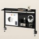 Ergo Office desk divider / organizer, max load 10kg, white board, width 1116mm, black, ER-301 B