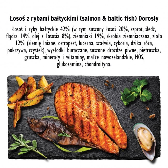 PAKA ZWIERZAKA Salmon with Baltic fish M - dry dog food - 9kg