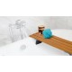 Bath seat with wooden slats Bath seat with wooden slats