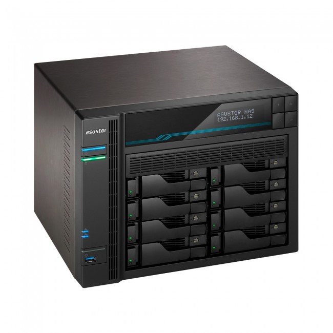 Asustor AS6508T NAS Tower Intel Atom C3538 8 GB DDR4 0 TB ADM Black