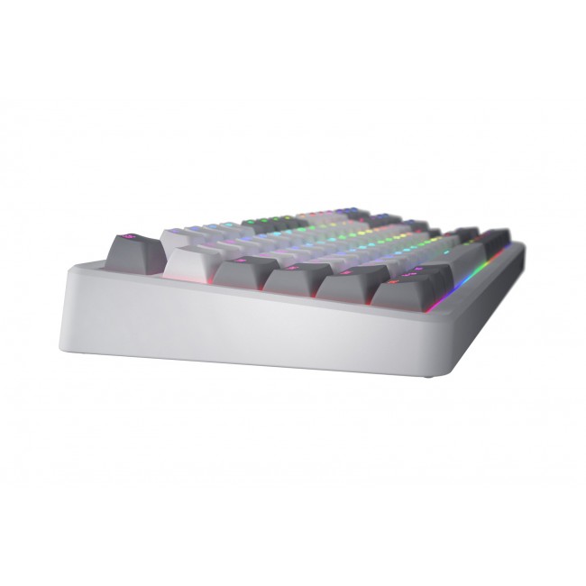 HATOR Rockfall 3 TKL Wireless, white, QMK/VIA, OMA profile white-black keycaps Keyboard - linear mechanical hotswap switches - US - ANSI Layout