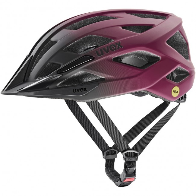 Bicycle helmet UVEX I-vo 2 MIPS 56 60 cm, cranberry/black matt