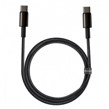 Baseus CATWJ-01 USB cable 1 m USB C 100 W Black