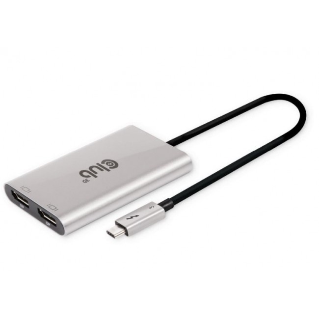 CLUB3D Thunderbolt 3 to DisplayPort Dual Monitor 4K60Hz M/F