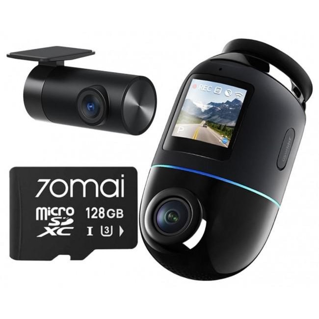 Wideorejestrator 70mai X800 Omni 4K/GPS/WiFi Dual czarny + karta SD 70mai 128GB