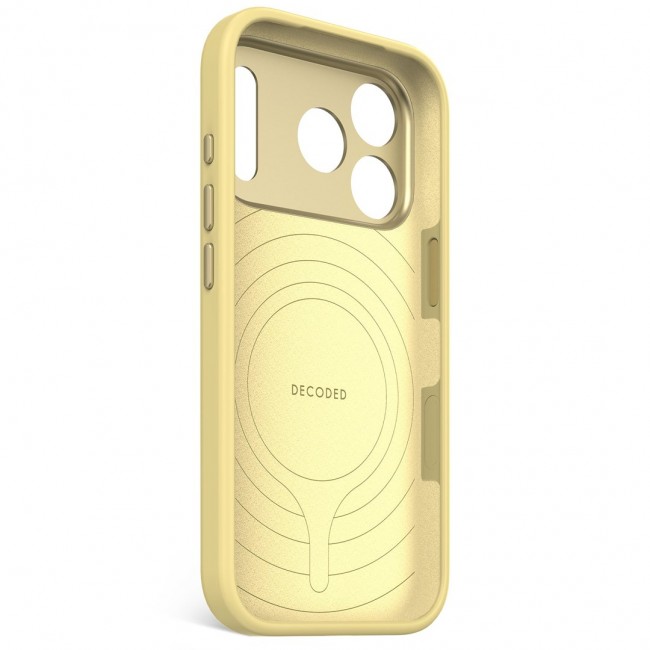 Decoded Silicone Backcover Apple iPhone 17 Pro Yuma Yellow mobile phone case 16 cm (6.3