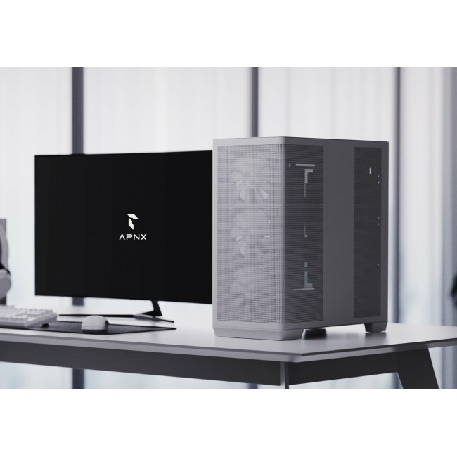 AeroCool Case APNX C1-R-WT-V1 MicroATX/MiniITX