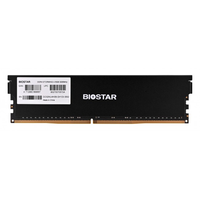 Biostar DDR4 Storming V memory module 8 GB 1 x 8 GB 3200 MHz (DX32NU4H08)