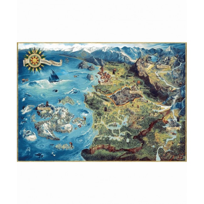 Puzzle Good Loot Gaming - The Witcher: The Northern Realms Map 1000 pc(s) Puzzle Good Loot Gaming - The Witcher: The Northern Realms Map 1000 pc(s)