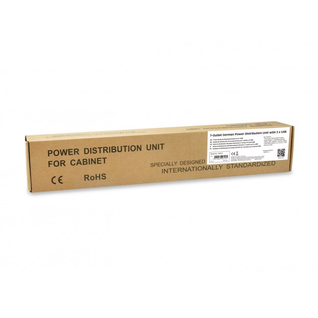 Equip 333315 power distribution unit (PDU) 7 AC outlet(s) 1U Black, Silver