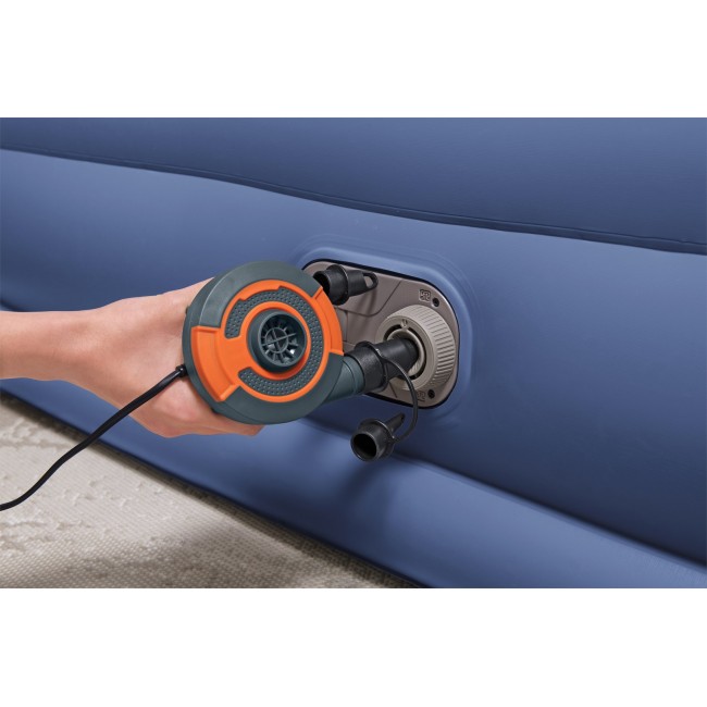 Bestway Tritech Air Mattress Queen with Built-in AC Pump and Antimicrobial Coating 2.03 m x 1.52 m x 46 cm