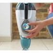 Black & Decker BHSM166DSM steam cleaner Steam mop 0.5 L 1600 W Aqua colour, White