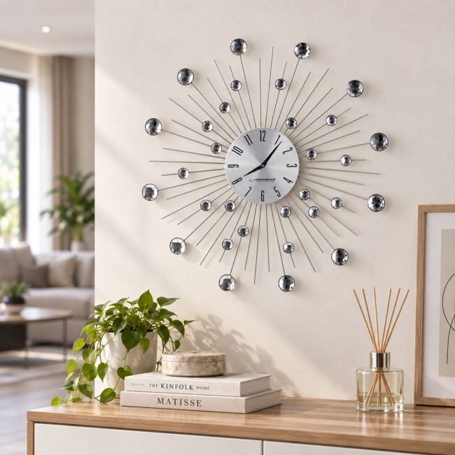 Esperanza EHC002 wall clock Mechanical wall clock Round Stainless steel