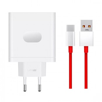 OnePlus 100W USB-A SuperVooc Power Adapter+Cable - White