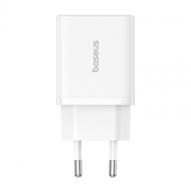 Baseus P10111404213-00 Cube USB-C / USB-A 30W mains charger White Baseus P10111404213-00 Cube USB-C / USB-A 30W mains charger White