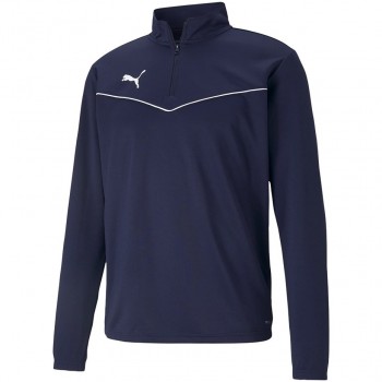 Puma teamRISE 1 4 Zip Top Peacoat-Pu Men's Sweatshirt navy blue 657394 06 M