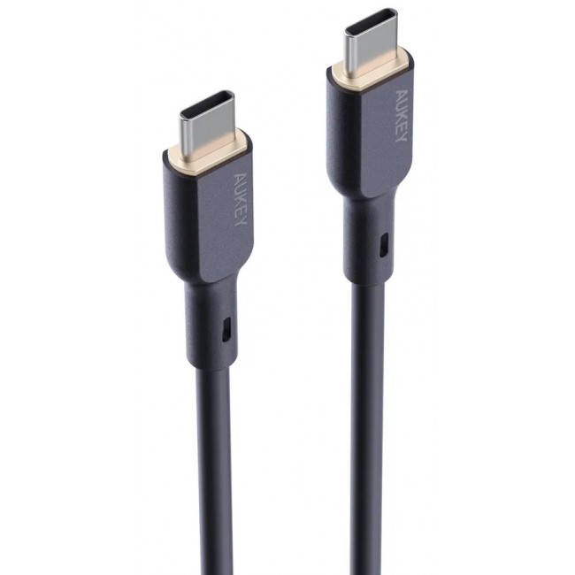 AUKEY CB-SCC101 USB-C Type-C Power Delivery PD 100W 5A 1m Silikon Black AUKEY CB-SCC101 USB-C Type-C Power Delivery PD 100W 5A 1m Silikon Black