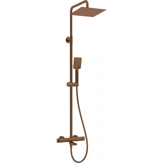 Rain shower with thermostatic bathtub faucet Rain shower with thermostatic bathtub faucet