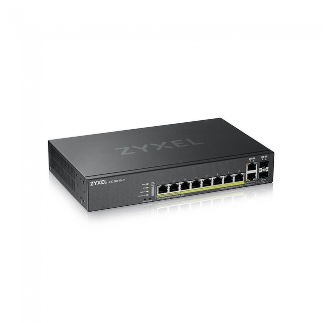 Zyxel GS2220-10HP-EU0101F network switch Managed L2 Gigabit Ethernet (10/100/1000) Power over Ethernet (PoE) Black Zyxel GS2220-10HP-EU0101F network switch Managed L2 Gigabit Ethernet (10/100/1000) Power over Ethernet (PoE) Black