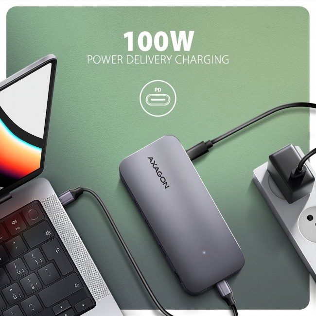 Axagon HMC-12GM2 laptop dock/port replicator Wired USB 3.2 Gen 2 (3.1 Gen 2) Type-C Grey Axagon HMC-12GM2 laptop dock/port replicator Wired USB 3.2 Gen 2 (3.1 Gen 2) Type-C Grey