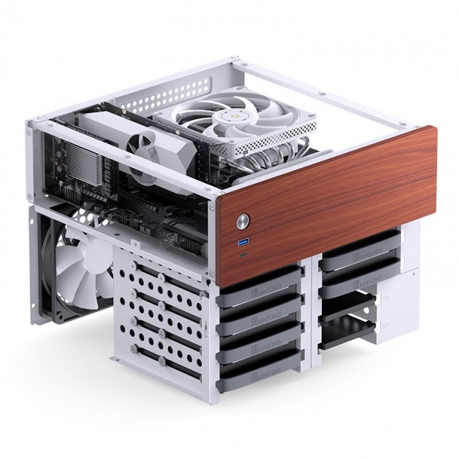 Jonsbo N4 WHITE computer case Micro Tower