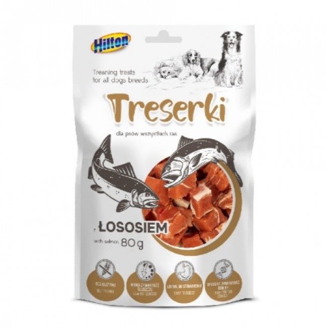 HILTON Treats with salmon - dog treat - 80g HILTON Treats with salmon - dog treat - 80g