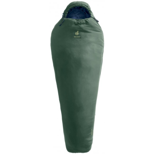 Deuter Orbit SL +5C/41F Adult Mummy sleeping bag Fabric, Polyethersulfone (PES), Ripstop Green