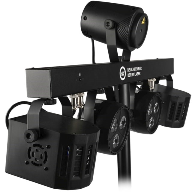 LIGHT4ME Belka LED Par Derby Laser - lighting kit